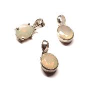 Opale d'Éthiopie Pendentifs Argent (Lot de 3 pièces) 2884