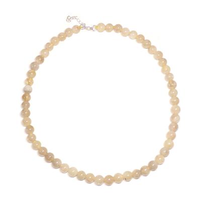 Citrine Qualité "A"- Collier Boule 10 mm