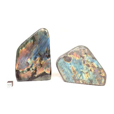 Labradorite "E" - Forme libre n°03 ( Lot de 2 pièces )