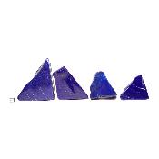 Lapis Lazuli - Forme libre n°01 ( Lot de 4 pièces ) 