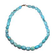 Turquoise - Collier de pierres roulées 