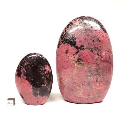 Rhodonite - Forme libre n°02 (Lot de 2 pièces)
