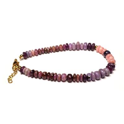Sugilite "6" bracelet avec rhodochrosite (Lot de 1 pièce)