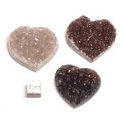 Améthyste - Petits Coeurs Bruts (Lot de 15 pièces) 