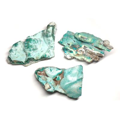 Chrysocolle croute - pierre brute