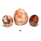 Cornaline - Forme libre n°11 ( Lot de 3 pièces )