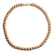 Hématite magnétique Jaune - Collier Boule 6 mm