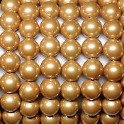 Hématite magnétique Jaune - Collier Boule 8 mm