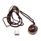 Jaspe Mokaite avec cordon - pendentif pierre roulé (Lot de 10 pièces)