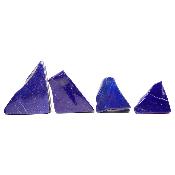 Lapis Lazuli - Forme libre n°01 ( Lot de 4 pièces ) 
