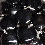 Onyx - pendentif coeur (Lot de 10 pièces) 