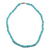Turquoise - Collier Disque/Tube