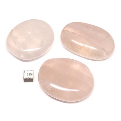 Quartz Rose - galet (Lot de 21 pièces ENVIRON)