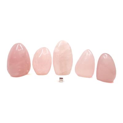 Quartz Rose - Forme libre n° 08 (Lot de 5 pièces)