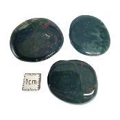 Jaspe Héliotrope - mini pierre plate 