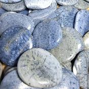 Corail bleu - mini pierre plate