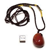Jaspe Mokaite avec cordon - pendentif pierre roulé (Lot de 10 pièces)