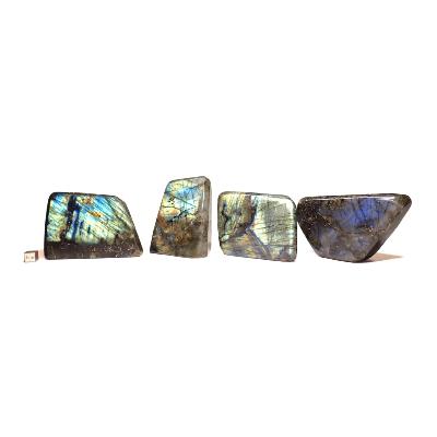 Labradorite "E" - Forme libre n°18 ( Lot de 4 pièces )