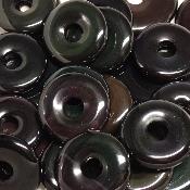 Obsidienne Oeil Celeste - Donut 3 cm Ø (Lot de 10 pièces)  