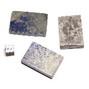 Lapis Lazuli d'Afghanistan - pierres plates carrée