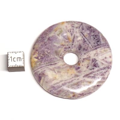 Jaspe avec inclusion de Fluorine - Donut 5 cm Ø  (Lot de 5 pièces) 