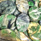 Smaragdite - mini pierre plate 