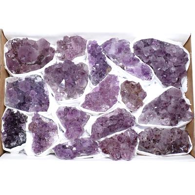 Améthyste morceaux - pierre brute n°11 ( Lot de 17 pièces )