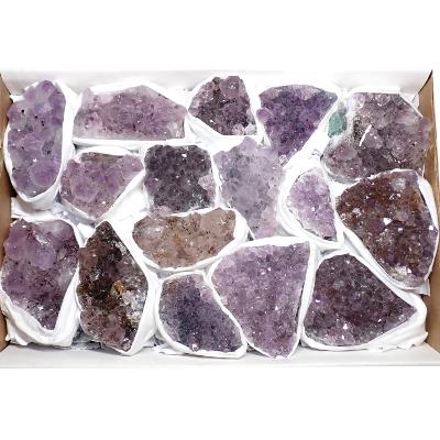 Améthyste morceaux - pierre brute n°13 ( Lot de 16 pièces )
