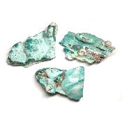 Chrysocolle croute - pierre brute