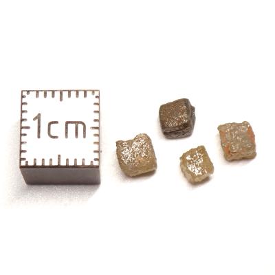 Diamant cubique brut n°04 - Pierre brute (Lot de 4 pièces)
