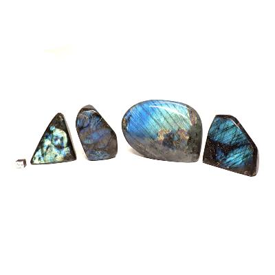 Labradorite "E" - Forme libre n°14 ( Lot de 4 pièces )