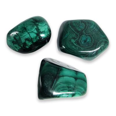 Malachite - pierre roulée Grande Taille (Lot de 500 grammes)