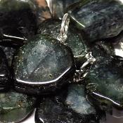 Tourmaline Verte - Pendentif pierre roulée (Lot de 5 pièces) 