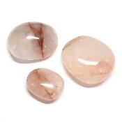 Quartz Hématoïde - galet (Lot de 18 pièces ENVIRON)  