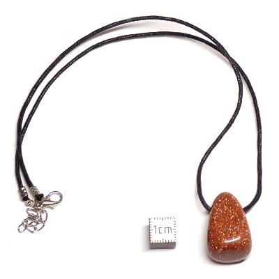 Mixte de pendentif avec cordon - pendentif pierre roulée (Lot de 10 pièces) 