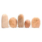 Pierre de Lune Orange - Forme libre n° 09 (Lot de 5 pièces)