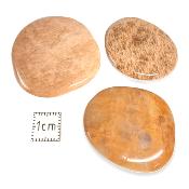 Pierre de Lune Orange - mini pierre plate 