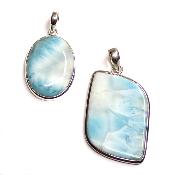 Larimar Pendentifs Argent (Lot de 2 pièces) 2616