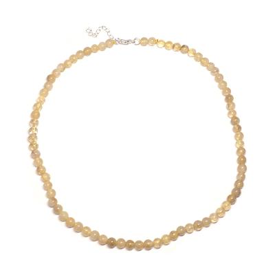 Citrine Qualité "E"- Collier Boule 10 mm