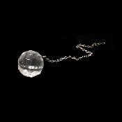 Cristal de Roche - pendule Sphère facettée