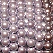Hématite magnétique Violet - Collier Boule 6 mm