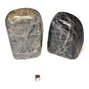 Labradorite "EE" - Forme libre n°28 ( Lot de 2 pièces )