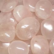 Quartz Rose - galet (Lot de 21 pièces ENVIRON)