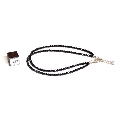Spinelle noir - Bracelet facetté (Lot de 1 pièce)