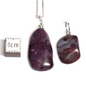 Sugilite - Pendentif pierre roulée (Lot de 10 pièces) 
