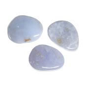 Calcédoine bleue - mini pierres plates