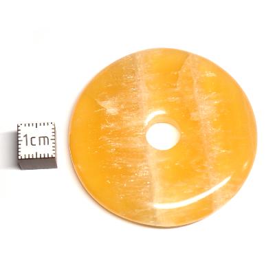 Calcite Orange - Donut 5 cm Ø  (Lot de 5 pièces) 