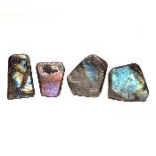 Labradorite "E" - Forme libre n°15 ( Lot de 4 pièces )