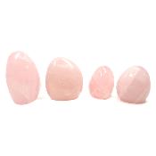 Quartz Rose - Forme libre n° 05 (Lot de 4 pièces)