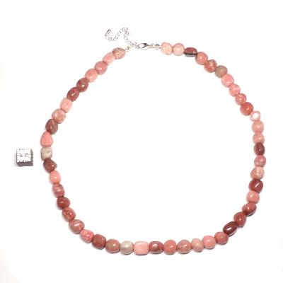 Thulite - Collier pierre roulée Qualité A